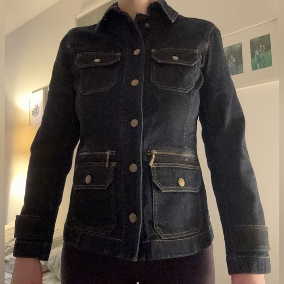 Vintage Ralph Lauren Fitted Denim Jacket with Gold Hardware | Women’s M - Picture 12 of 14